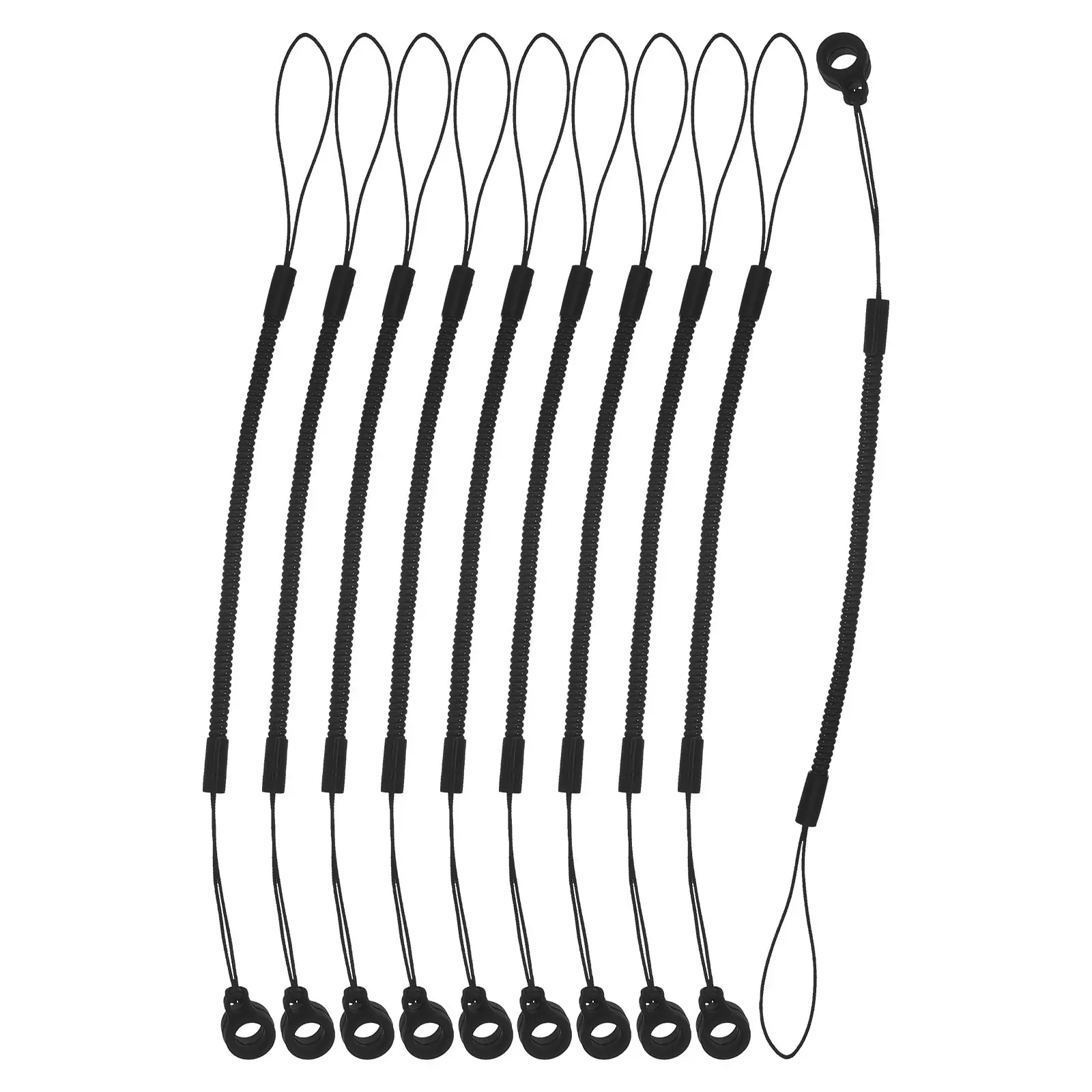 10Pcs 태블릿 스타일러스 펜 홀더 23Cm 탄성 스프링 코일 끈 책상 작업 학교 일상 사용을위한 분실 방지 로프 스트레치 코드