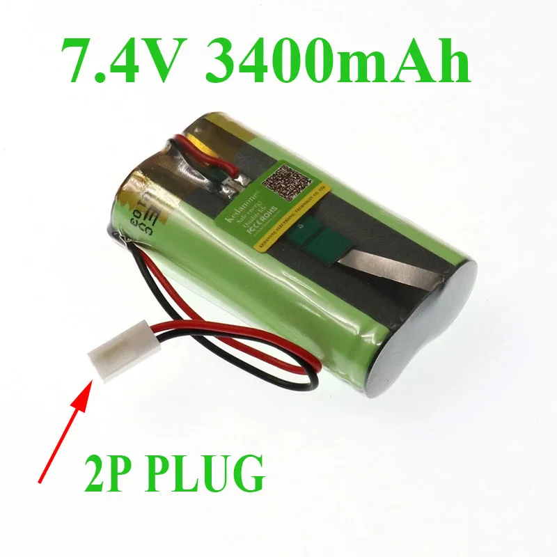 

100% Original Rechargeable 18650 Battery Pack Lithium 3400mAh 7.4V 8.4V Batteries Megaphone Speaker Protection Board