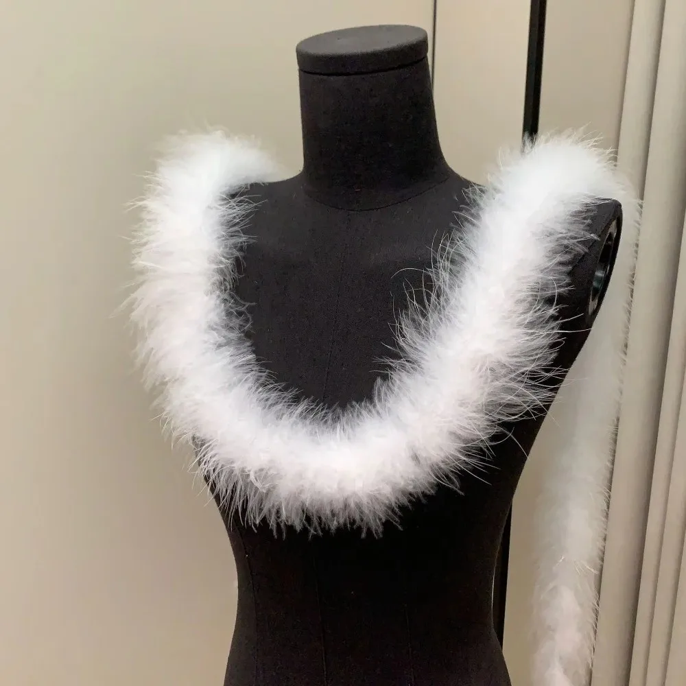 New 2 Meter Decorative Strip Cuff Strip DIY Apparel Sewing Fluffy Trim Home Decor Faux Fur Artificial Fur Decoration