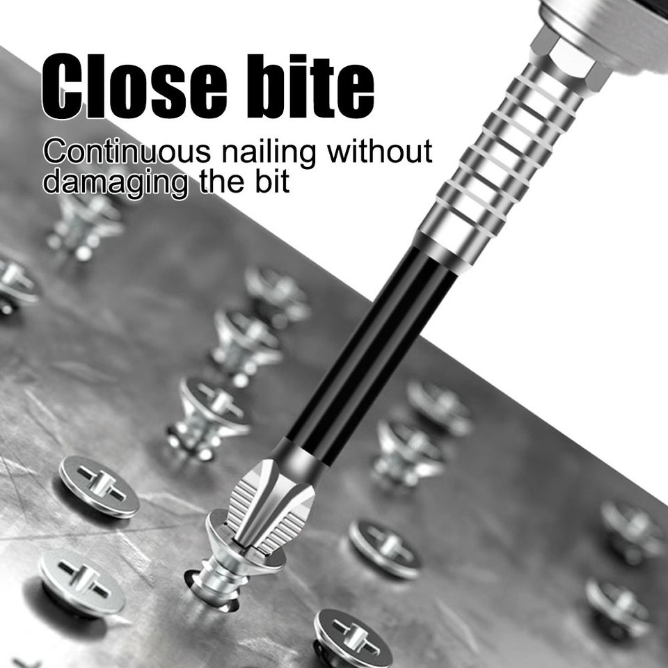 K5 Non-slip High Hardness Bit S2 Strong Magnetic 5A Black Non-slip Cross Head Electric Drill Electric Screwdriver Bit