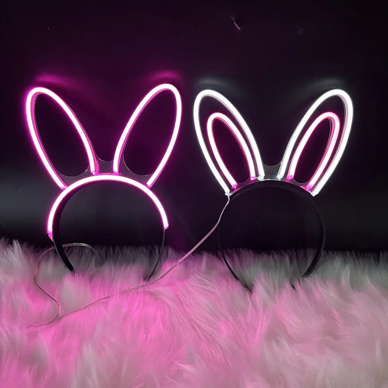 Glow Angel Haarband Geburtstag Halloween Konzert Bar Weihnachten Urlaub Leuchten Zubehör LED Engel Stirnband für Mädchen Frauen – Detail 18