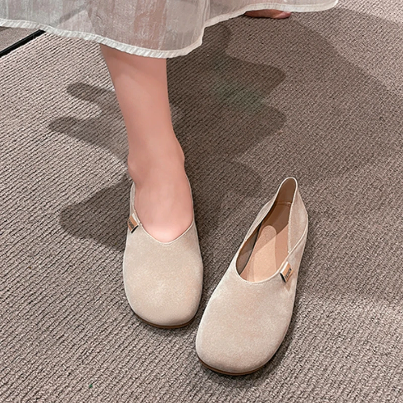 Shoes for Women 2024 Summer Casual Round Toe Flats Ladies Shoe Fashion Light Loafers Soft Sole Non-Slip Feminino Zapatos Mujer 3