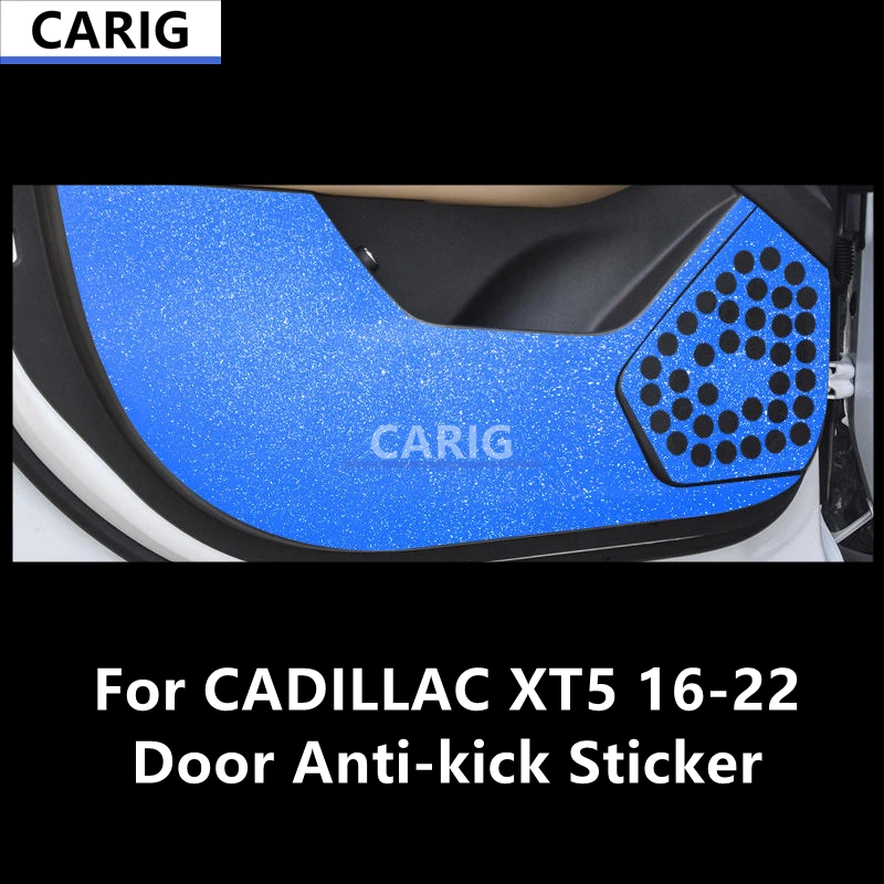 For Cadillac Xt5 16-22 Door Anti-Kick Sticker Modified Carbon Fiber Interior Car Film Accessories Modification