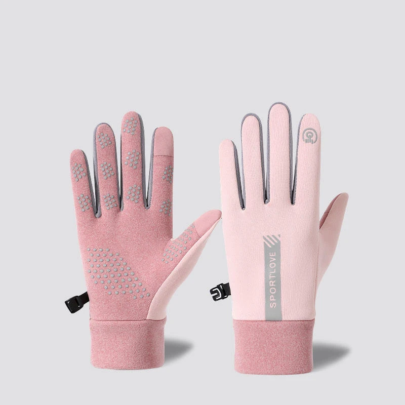 Cycling Sports Warm Waterproof Gloves Womens Autumn and Winter Wind Cold Resistant Outdoor Activity