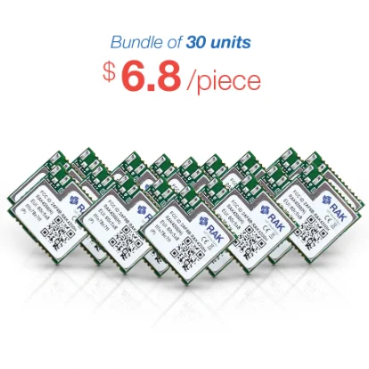 

RAK4200 | STM32L071 SX1272 LPWAN Module / 30units-6.8pc-w iPEX / 30units-6.8pc-wo iPEX