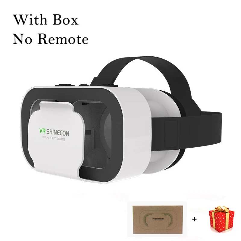 משקפי VR של Shinecon Viar עם מציאות מדומה, אוזניות 3D לקסדה, משקפיים ועדשות לסמארטפון, טלפון חכם, משחק נייד ומשקפי ראייה