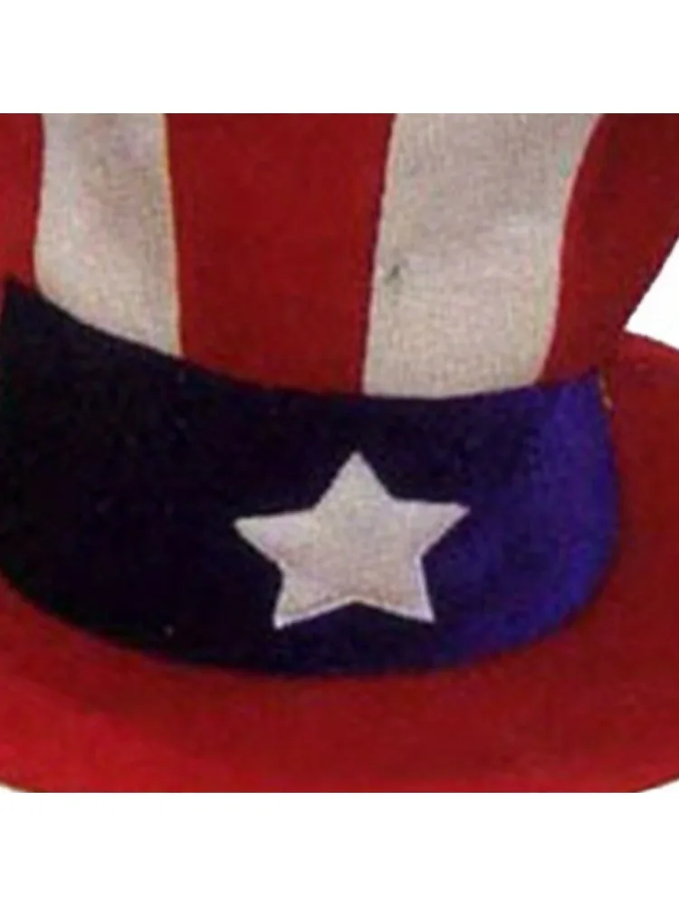 Cosplay Hats Holiday Clothing Accessories Uncle Sam Bow Tie Top Hat Flag Patriotic Party Wear