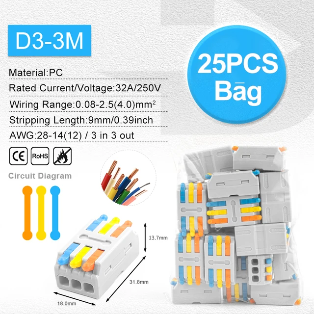 D3-3M 25PCS