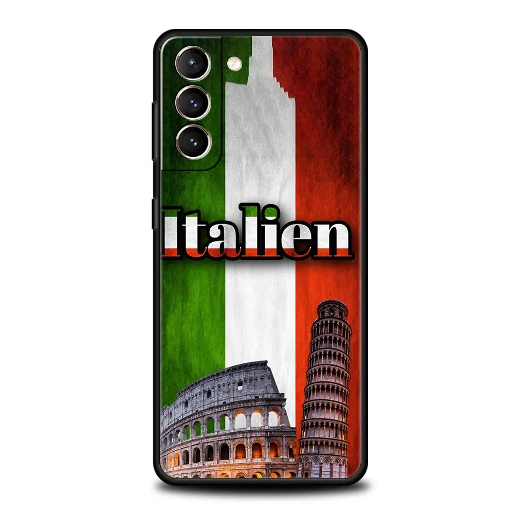 Italian Flag Soft TPU Phone Case Cover