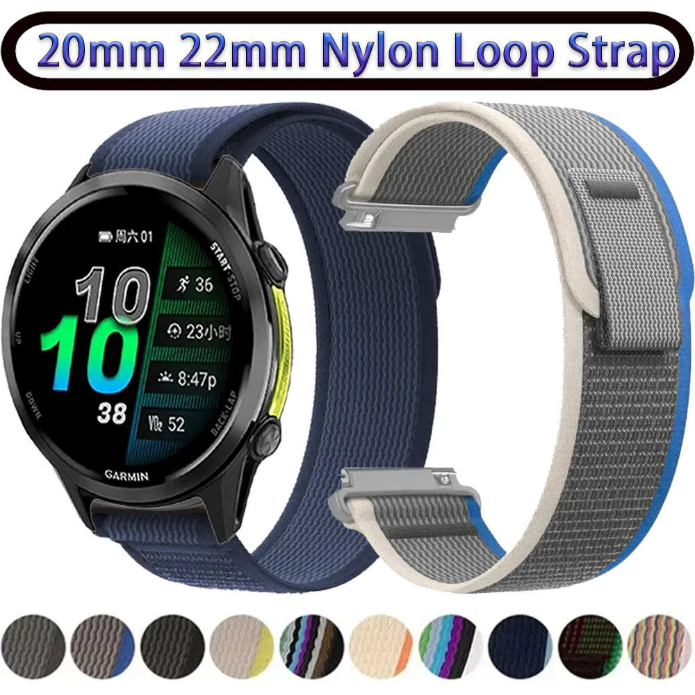 Breathable Trail Nylon Loop Strap - 20/22mm Adjustable Bracelet