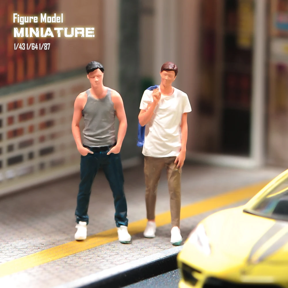 Figurine Miniature 1/64 Acteur Avec Fusil - Pour Diorama Ou Customisation Voitures - Neuf