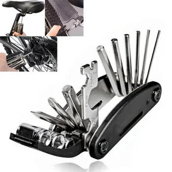 16 in 1 Mountain Bike Portable Socket Multipurpose Wrench Bicycle Multi Tool Screwdriver Motorcycle Bicycle Repair Tools 1