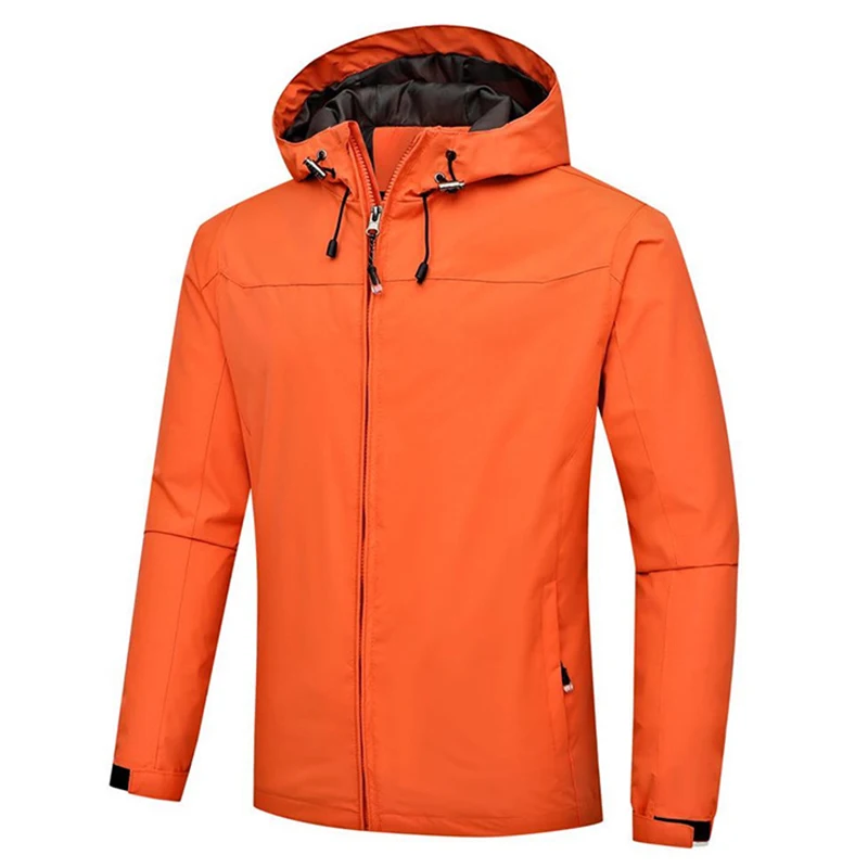 Cycling Team Windproof Motorcycle Jacket Men Downhill Cycling Jacket Mtb Breathable Bicycle Clothing Bike Road Jersey Orange