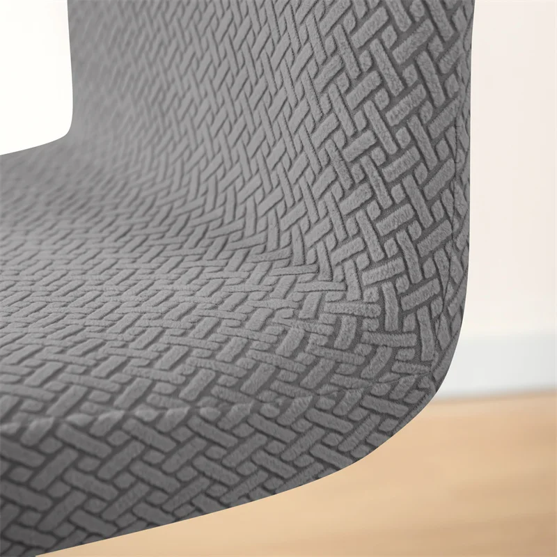 Stretch Bar Stuhl bezug Jacquard Barhocker Sitzbezüge Schon bezüge kurze Rückenlehne kleine Hotel Bankett Esszimmers tuhl Fall solide co – Detail 6