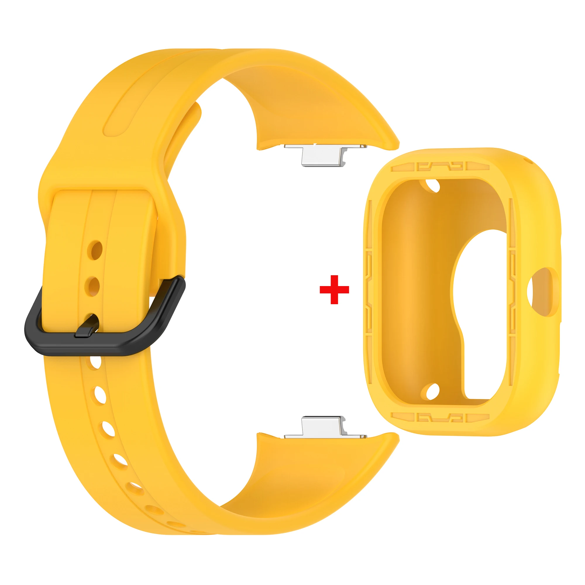 Silicone Replacement Strap with Protective Case