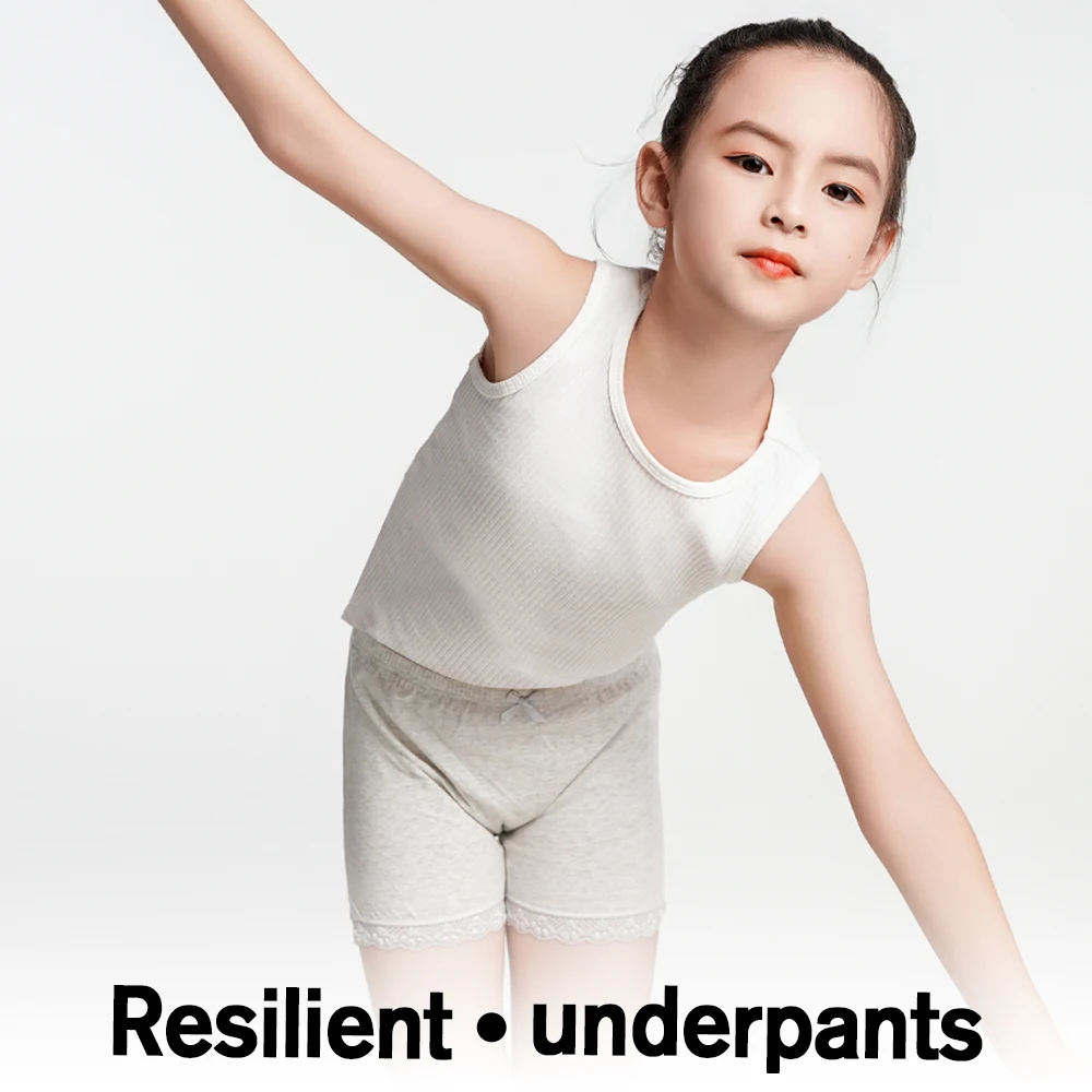 Girls Safety Panties Kids Cotton Children Underwear Children's Briefs Child Beach Short Solid Color Underpants For 2-11 Years 3