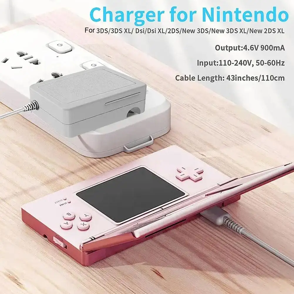 For Nintendo AC Adapter US Plug Charger For 3DS / NDSI / 2DS XL LL US Plug Charger Home Travel Wall Power Supplies B0X0