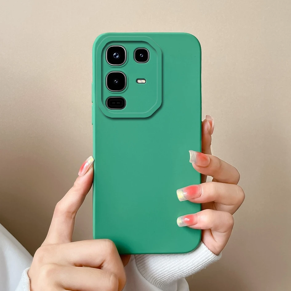 Luxury Solid Color Matte Silicone Scratch-Resistant Phone Case
