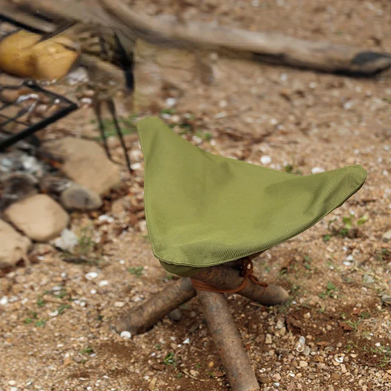 Outdoor Camping Tent Travel Waterproof Canvas Triangle Stool Fishing Chair Portable Tear Resistant and Stable