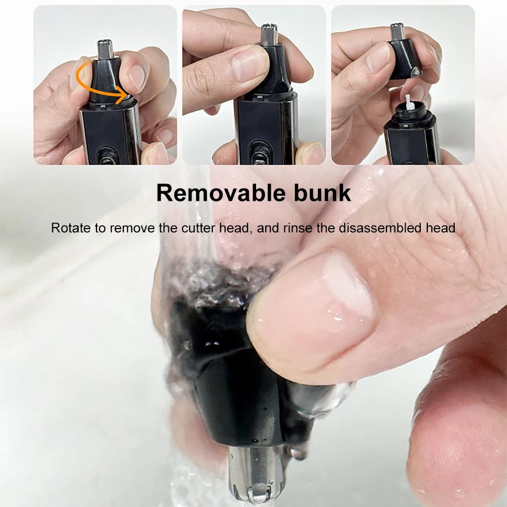 3 in1 Rechargeable Nose Trimmer Beard Trimmer for Men Ear Eyebrow Nose Hair for and Ear Hair Removal Clean Machine
