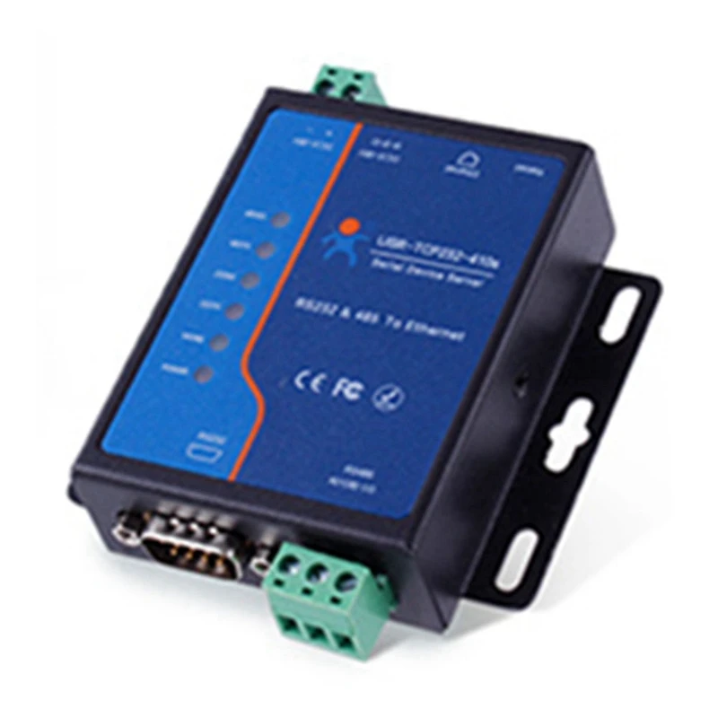 

RS232 RS485 Serial To TCP/IP Ethernet Converter Serial Device Server Support Modbus RTU And TCP USR-TCP232-410S US Plug