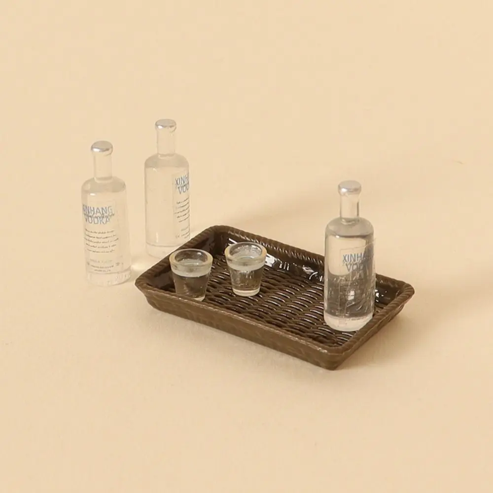 

Dollhouse Accessories 1/12 Doll House High Quality 2 Styles Miniature Wine Toy Simulation Drink Model Dollhouse Decoration
