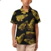 Tonga Fiji Custom Printed Polynesian Aloha Shirts For Boy Toddler Summer Hawaiian Short-Sleeve Shirt For Kids Plus Size 5