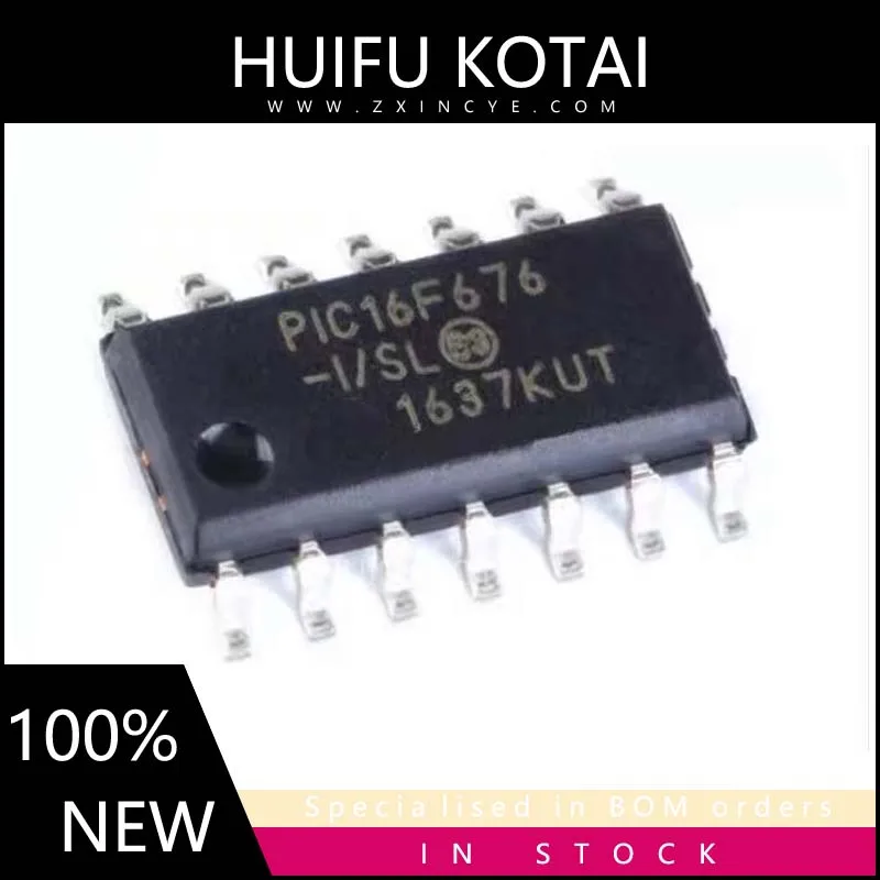 

1 шт PIC16F676-I/SL PIC16F676 SOIC-14 New Spot инвентарь
