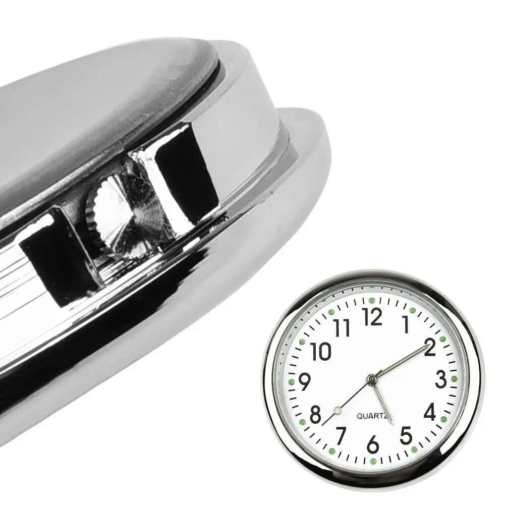 Car Clock Mini Car Quartz Clock Electronic Air Outlets Clock Luminous Bicycle Motorcycle Watch Auto Car Dashboard