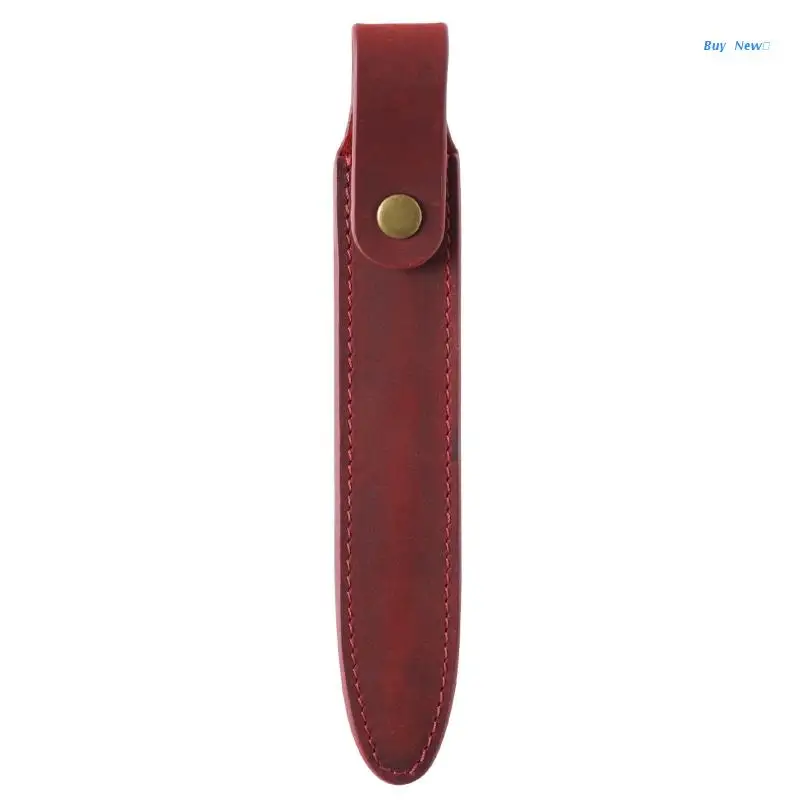 20CE Vintage Leather iPencil 2nd Gen Bag Holder Tablet Touch Pen Pouch Protective Sleeve Cover Anti-scratch for Office School