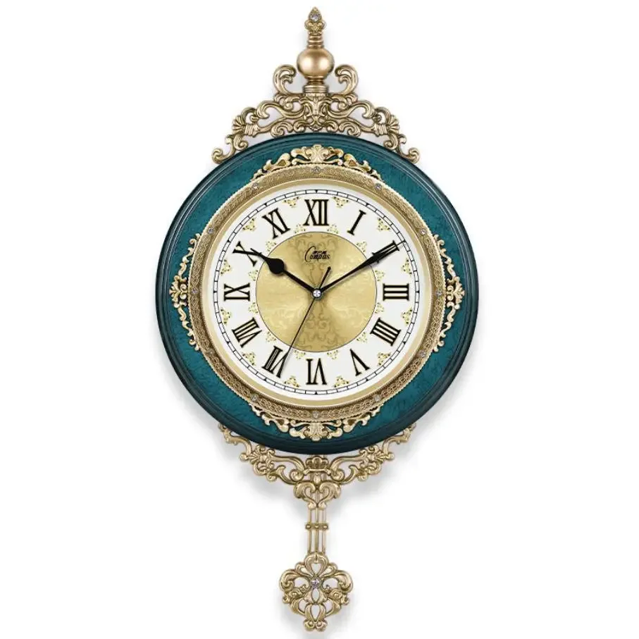 European Retro Pendulum Wall Clock – Elegant Decor 1