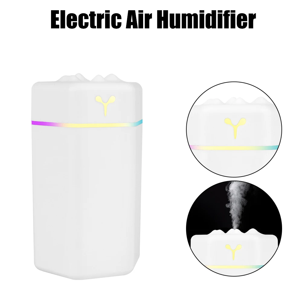 Electric Air Humidifier with Colorful Night Light For Home Car Cool Mist Sprayer Portable USB Aroma Diffuser Purifier