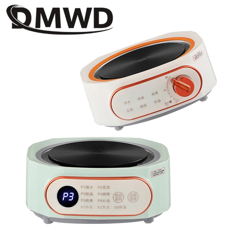 Multifunctional Electric Pottery Stove Mini 600W Intelligent Tea Brewer Water Boiler Coffee Moka Heating Furnace Stew Cooker EU