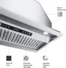 Built-in/Insert Range Hood 900 CFM, Ducted/Ductless Convertible Duct, Stainless Steel Kitchen Vent Hood with 2 Pcs Adjustable Li 6
