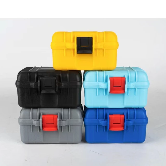 Plastic ToolBox Safety Equipment Instrument Case Portable Small Parts  Storage Box Moisture-proof Box Outdoor Tool Case with Foam - AliExpress