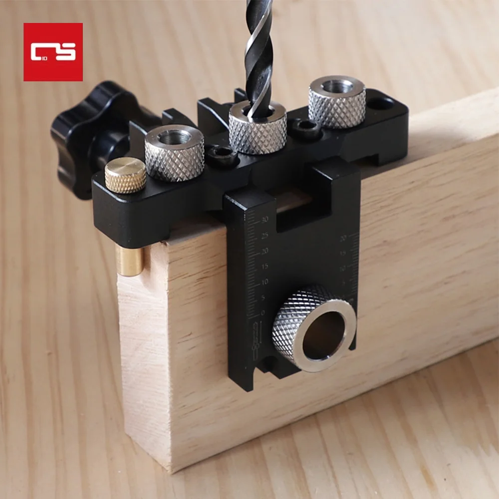 PrecisionJigDowelCamJigMasterKit3In1WoodHoleDrillingGuide