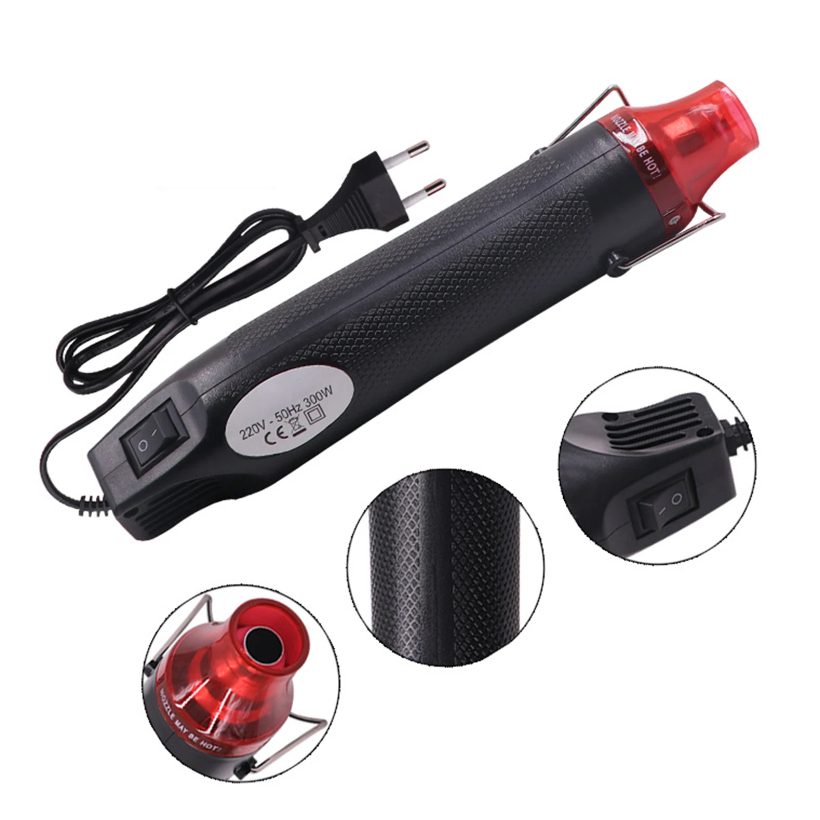 300W Electric Heat Gun Auto Car Vinyl Film Wrapping DIY Using Heat Gun Electric Power tool For Car and Windows Film