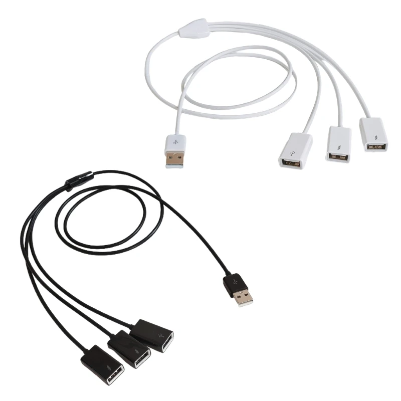 in 1 USB Splitter Cable USB Power Splitter 1 Male 3 Female USB Adapter - AliExpress