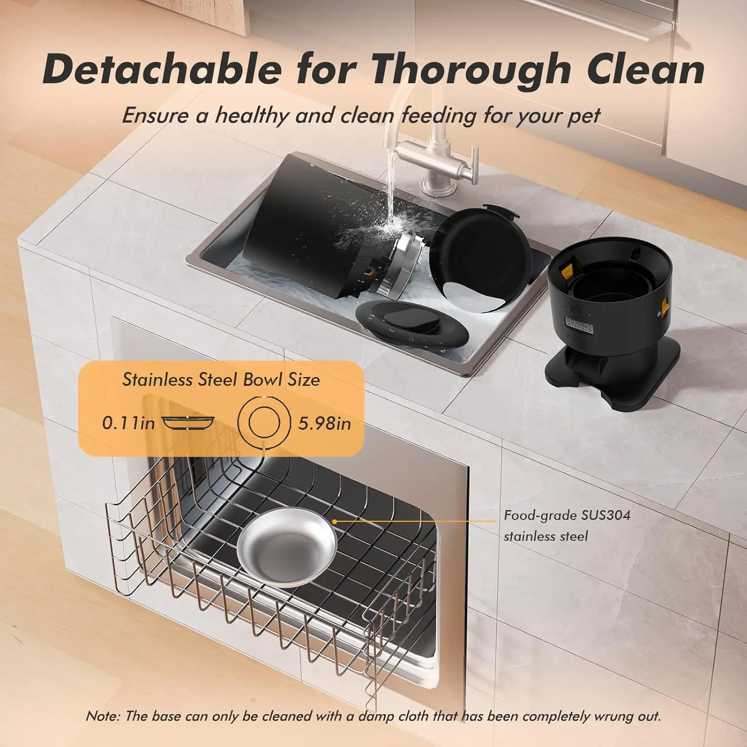 Furpipi 5L Smart Automatic Cat Feeders with 1080P HD Camera 5G WiFi Pet Feeder Tuya APP Control Automatic Cat Dog Food Dispenser