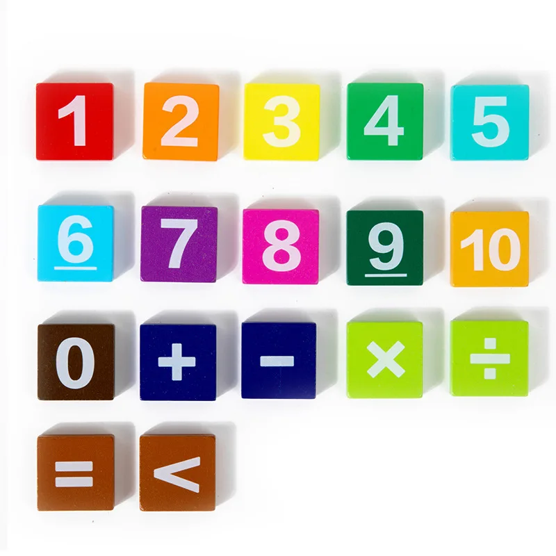 Wooden Toddler Montessori Math Toys Finger Arithmetic Toy Children Counting Early Education Learning Game for Kids Intelligence