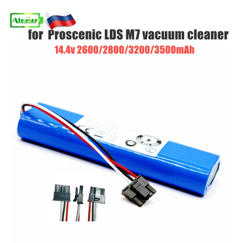 

14.4v 2600mAh 18650 rechargeable lithium-ion battery pack for Proscenic LDS M7 Xiaomi Conga sweeping robot vacuum cleaner
