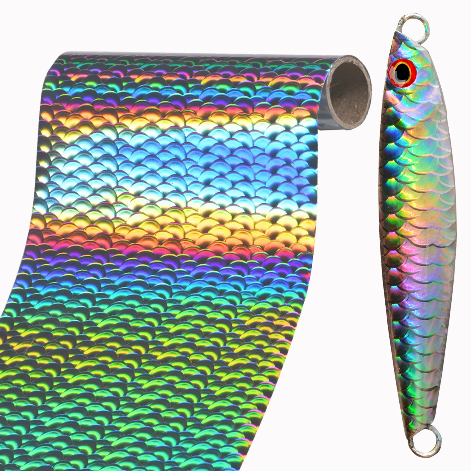 Autocollants pour leurres de pêche : 14,3 mm de haut x 92,2 mm