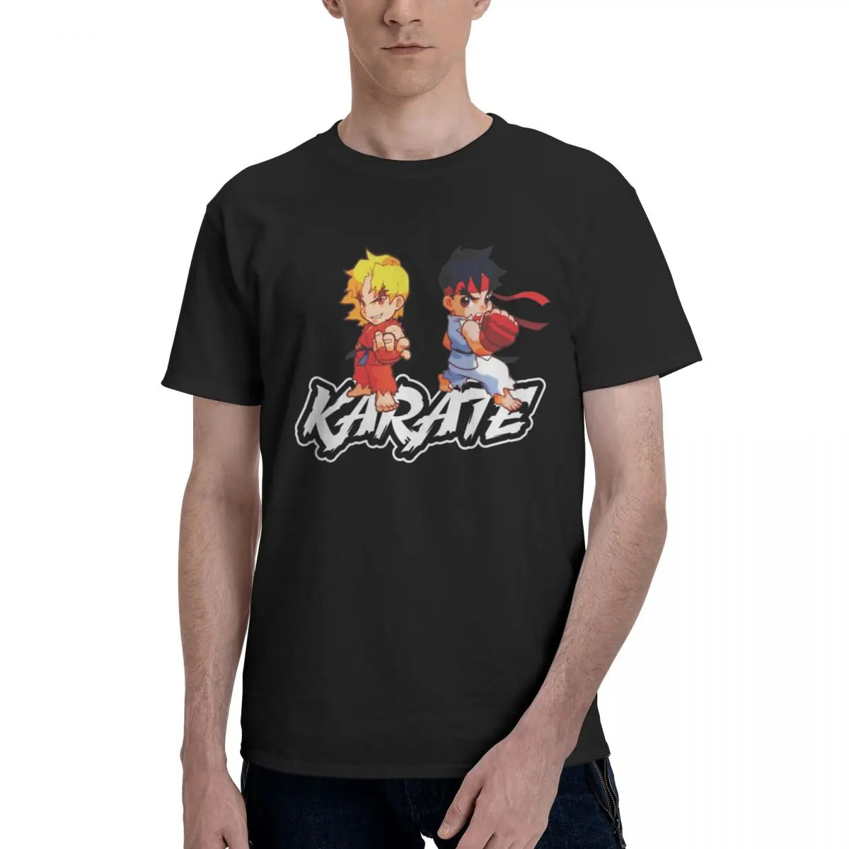 Uomo Donna Street Fighter Ken Vs Ryu Magliette Merchandise Games Bambini T Shirt Regali Uomo Donna T Shirt Abbigliamento