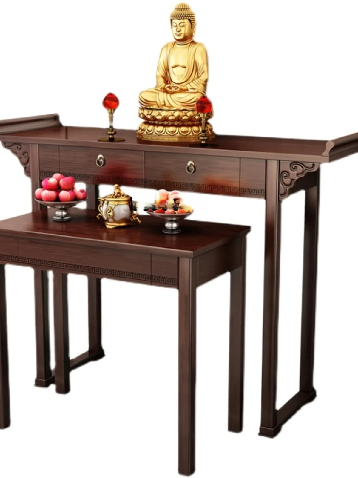 

Buddha Niche Altar Buddha Shrine Home Modern Style Solid Wood New Chinese Style Tribute Table Simple Incense Burner Table