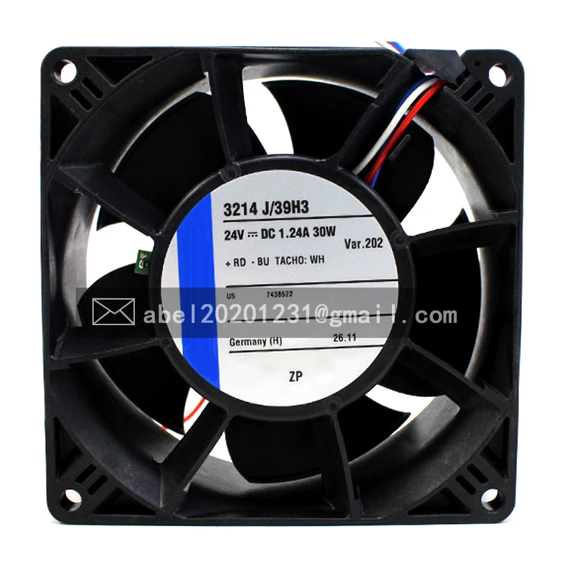 

BRAND NEW ORIGINAL 3214J/39H3 3214 J/39 H3 DC 24V COOLING FAN 9238 9CM 92*92*38MM