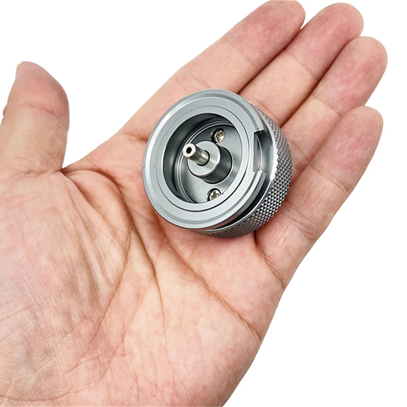 Outdoor Camping Butane Gas Adapter; Convert Flat Cylinder to Cartridge for Portable Torches