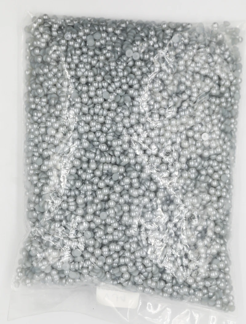 Imitation Pearl Beads Stone Beads Plastic Beads ABS Beads 1.5mm-14mm Multi Color Half Round Flat Back Bead ABS Plastic DIY Nail Art Glitters