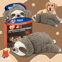 Dog Christmas Gift Forest Sloth Puppy Heartbeat Toy for Stress Relief and Soothing, Sleep Aid Crate Training Puppy Toys 1