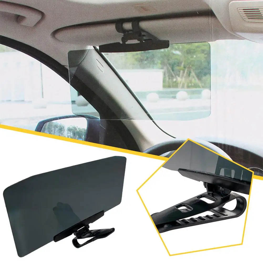 

1PCS Driving Mirror UV Fold Flip Driver's Anti-glare Goggle Left Sun Day Visor Visor Vision Sun Adjustable Car Dazzling Rig A4R1