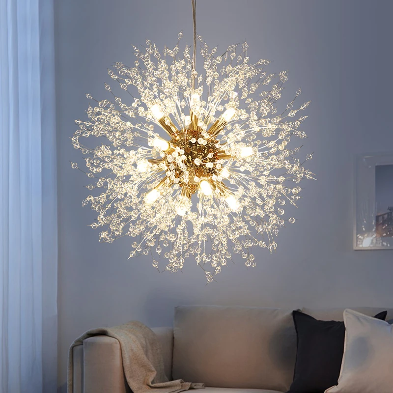 

Modern Crystal LED Pendant Light Hanging Chandeliers Lights For Living Room Bedroom Kitchen Lustre Indoor Lighting Fixtures Lamp